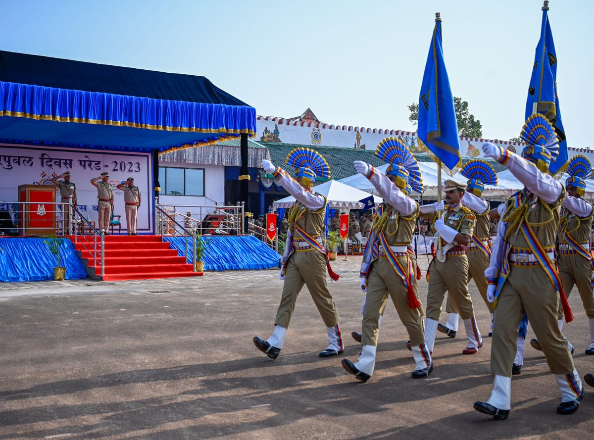 Sh. <a href="/sthaosen/">Sujoy Thaosen</a>, DG #CRPF took the salute of the impressive DG's Parade at Jagdalpur. This parade acts as the precursor to #CRPFDay celebrations being held on 25th March. It is for the first time that the #CRPFDay parade will be held at Jagdalpur, Chhattisgarh.