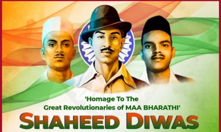 Rajputking0001's tweet photo. They sacrificed their lives for the nation 🇮🇳The least we can do is sustain the integrity of their great sacrifice #Shahid_Diwas #shahidsukhdev #shahidbagatsingh #shahidrajguru VANDE MATRAM🇮🇳 https://t.co/pSUNw3qfhQ