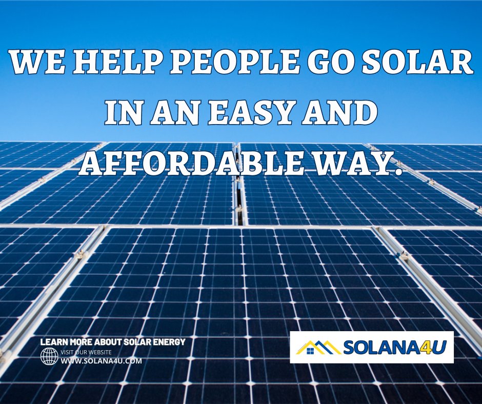 There are several factors—process, materials, time, and finances—in having solar panels installed. But here at SOLANA4U, we make it easier and more affordable for everyone in PANAY.

Book your FREE SITE ASSESSMENT!
COME and VISIT US!
#solarenergy #solarinstallation #solarpvsystem