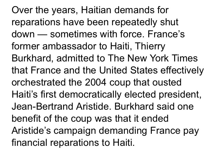 @SecBlinken @StateDept A world that is “free”? For who, colonizer? 

#Haiti #Reparations 