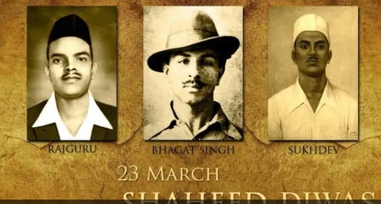 TolerantInd's tweet photo. On the occasion of Martyr's Day, I am sending my warm wishes to you and your family. Let's remember our freedom fighters who died for the nation and honour their sacrifices.

#SaheedDiwas 
#Rajguru #BhagatSingh #Sukhdev https://t.co/IFjj5PSuKN