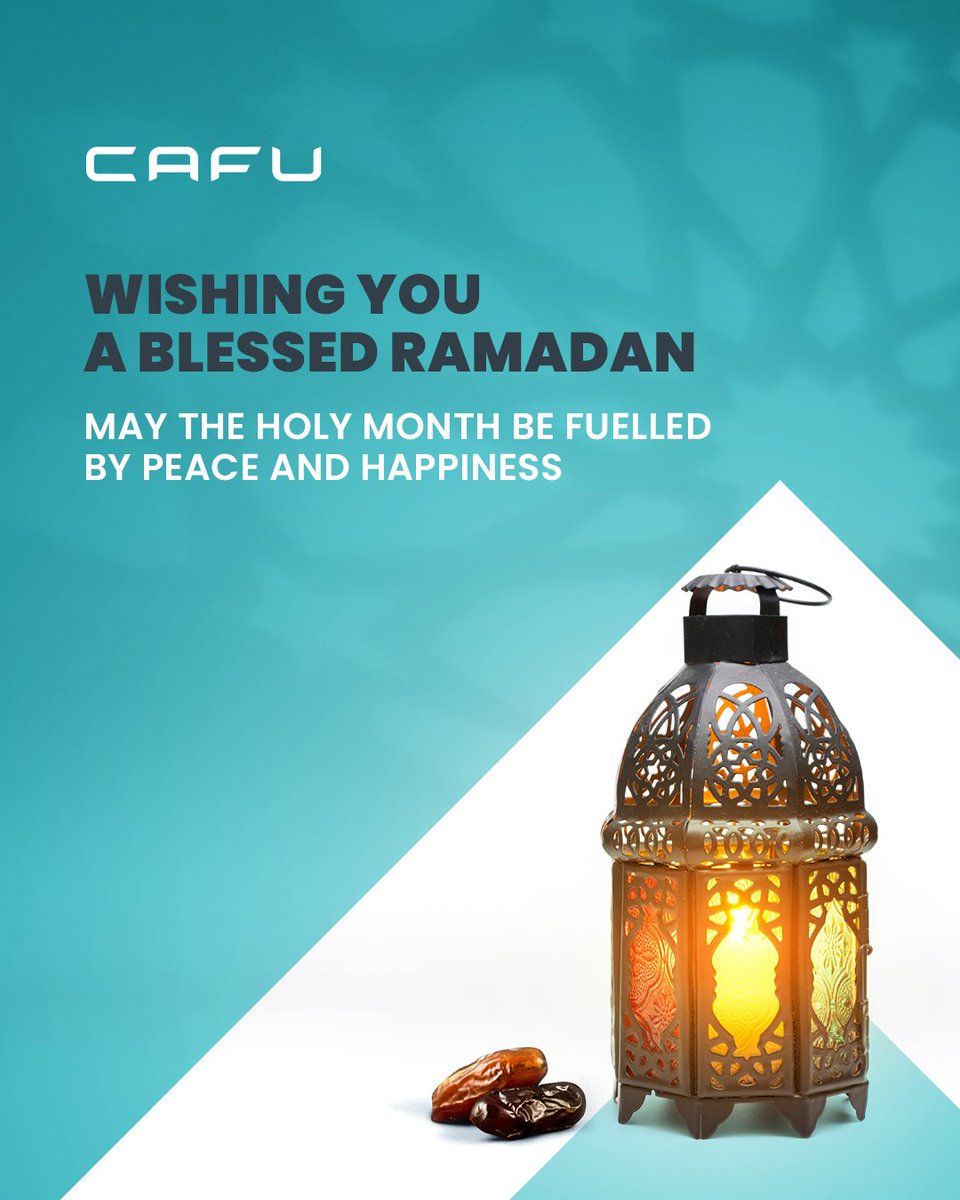 Ramadan Mubarak to you and your loved ones 🌙 from all of us at the CAFU family. 

#CAFU #MyCAFU