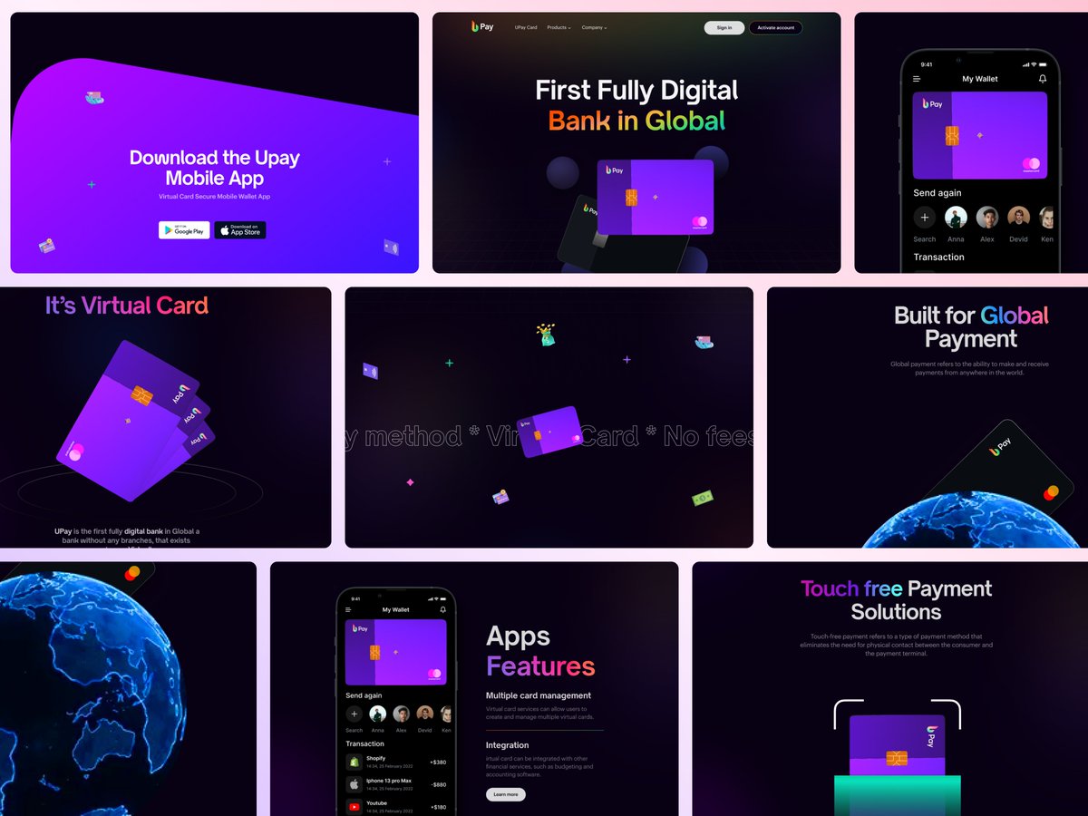 musemindagency's tweet photo. Upay - Digital Banking Website Design
Π‘heck out moreπ https://t.co/8uXq3gfExo
π Let's discuss your project: hello@musemind.agency
#mobilebanking #ewallet #virtualcards #creditcards #modernbanking #financialwebsite #musemind https://t.co/ME7xyAPDt7