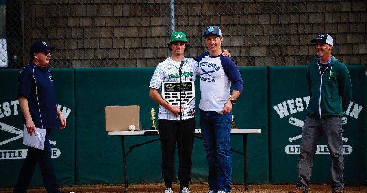 SamBlack2024's tweet photo. Thank you West Marin Little league for the Umpire of the year award. I’m super grateful to be a part of this program. Looking forward to another great year. https://t.co/Wq7ZoAp1wQ