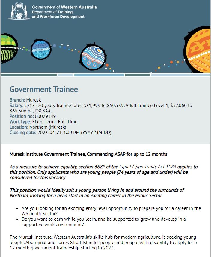 Muresk Institute tweet media