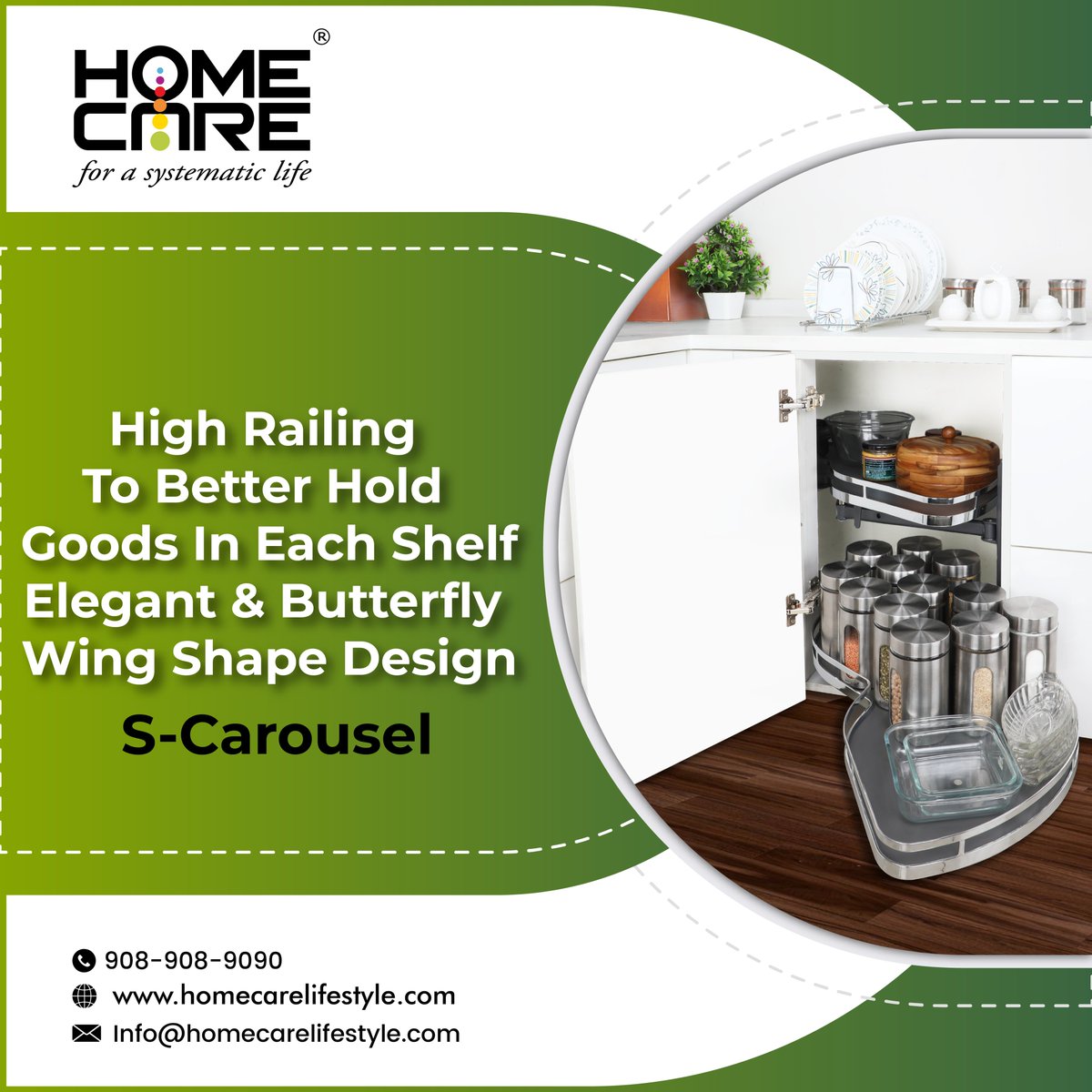 HomeCareIn's tweet photo. This type of adjustable tray gives easy access to kinds of stuff inside. It swings independently, making it easier for you to place or take out items.

Visit our website https://t.co/NxzKrKyEg4

#scarousel #easy #convenientslimbox #modularkitchen #kitchendesign #homcarelifestyle https://t.co/UWOuLJvRQm