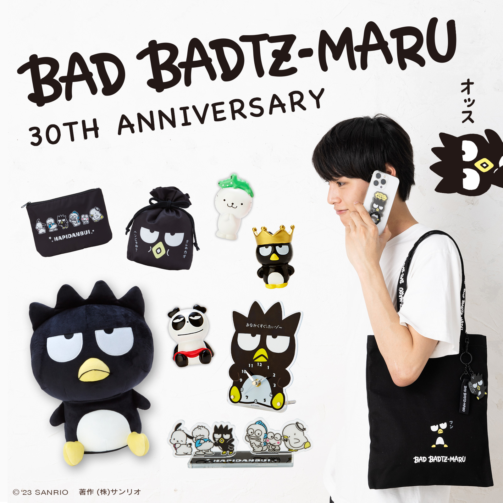 サンリオ в X: „【バッドばつ丸30周年&はぴだんぶいがお祝い