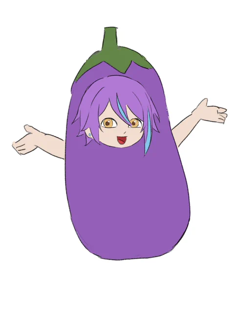 昨日夢に出てきたDORAの顔してる神代なすを描いてみた 