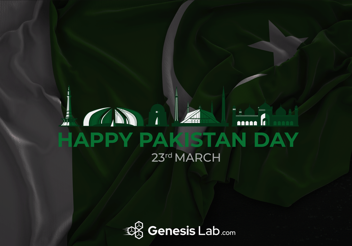 GenesisLabCom's tweet photo. Marching towards progress and prosperity, with the spirit of unity and faith on this Pakistan Resolution Day.
#PakistanResolutionDay #23rdMarch #GenesisLab #pakistanday https://t.co/r9ymHtPvv9