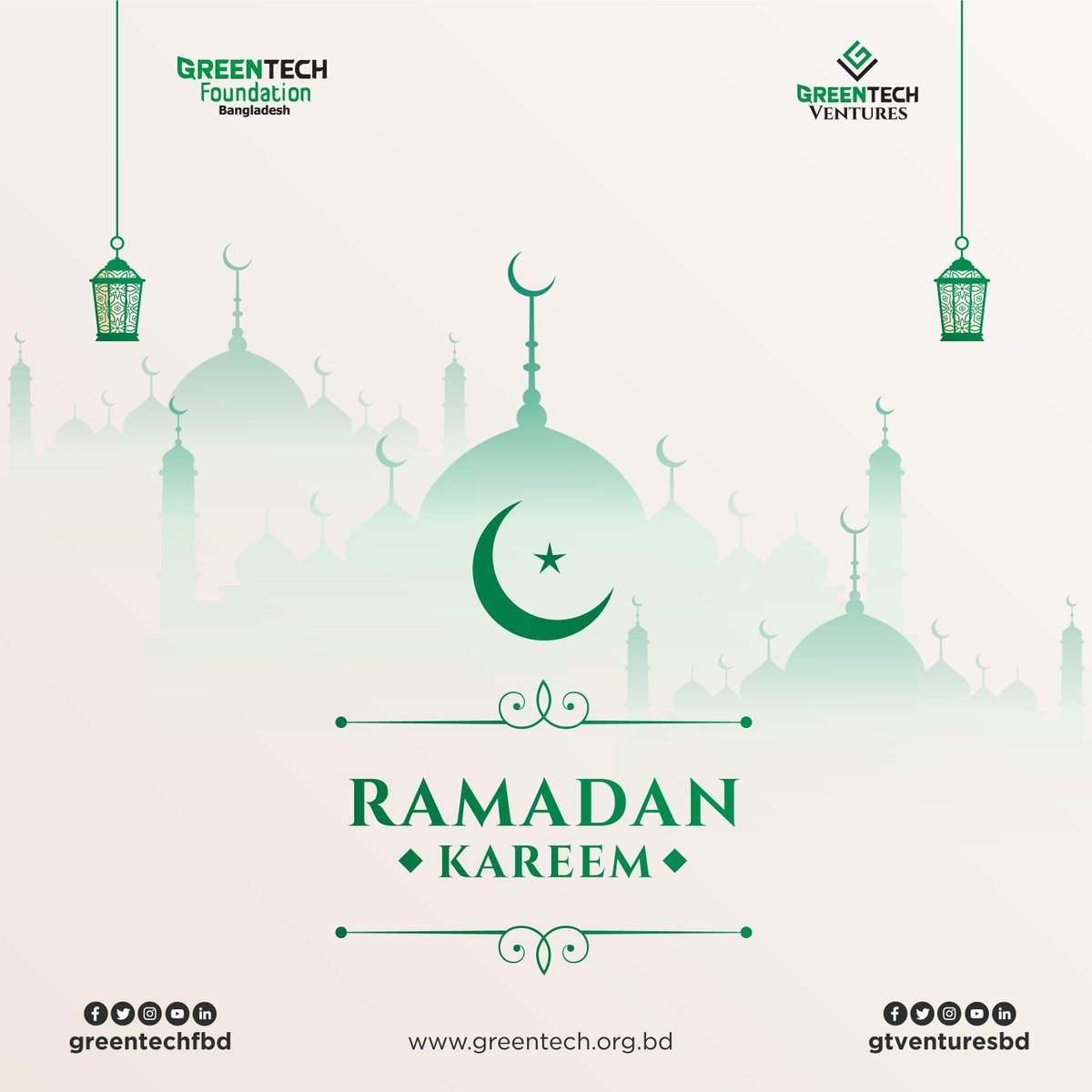 gtventuresbd's tweet photo. Ramadan Kareem!🌙
Ramadan is a time for reflection and renewal. Let's renew our commitment to sustainability and a cleaner future!✨
#Ramadan2023 #ramadankareem #greentechventures #GreenTech #greentechfoundation #greentechfbd https://t.co/ZFol1uxwE3