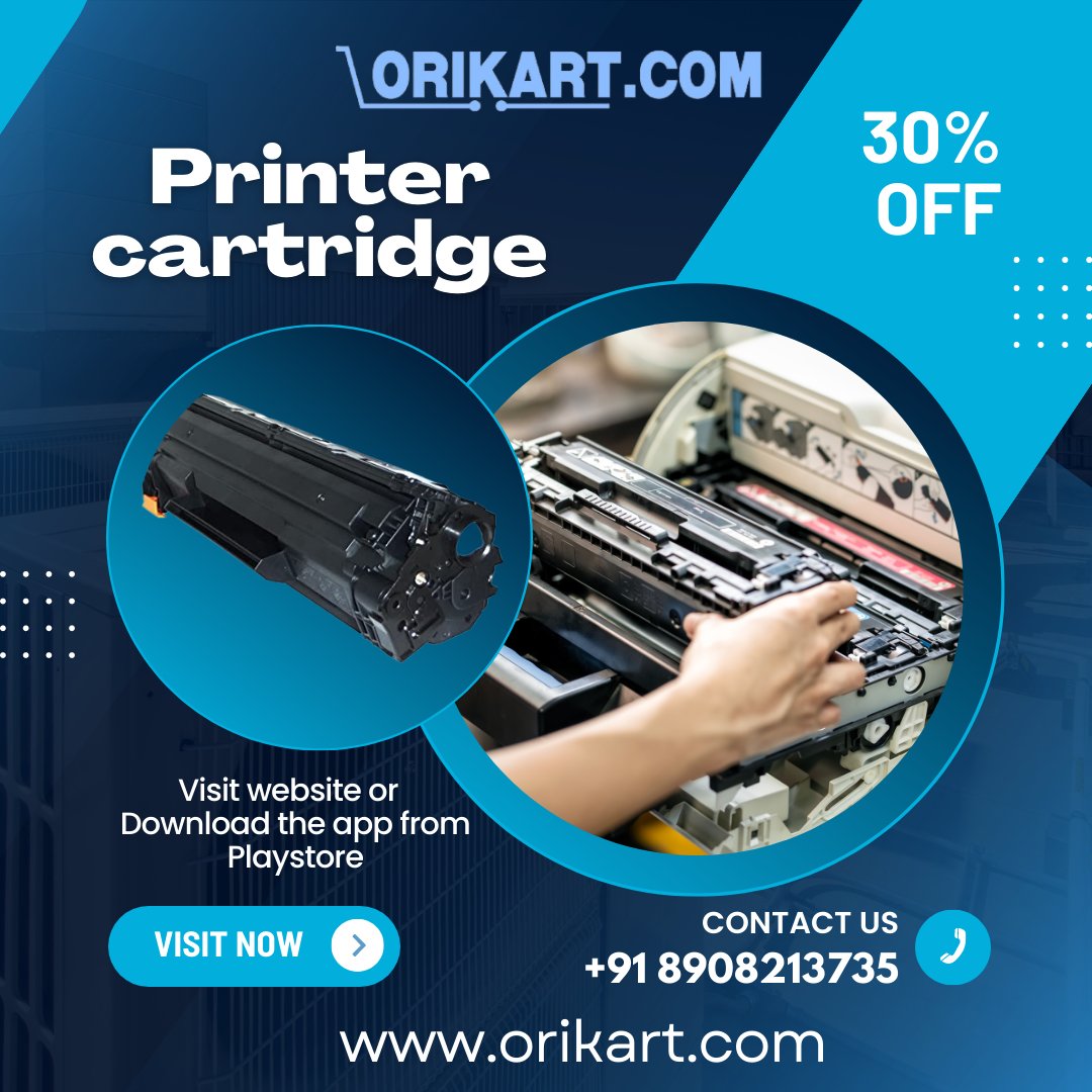 Buy Printer Cartridge at Affordable Price, 

-> Free Home Delivery
-> Installation at your doorstep

Play Store:- play.google.com/store/apps/det….

Website:- orikart.com 

#Orikart #printers #affordableprices #computeraccessories #electronics #electronicsrepair #bestssd
