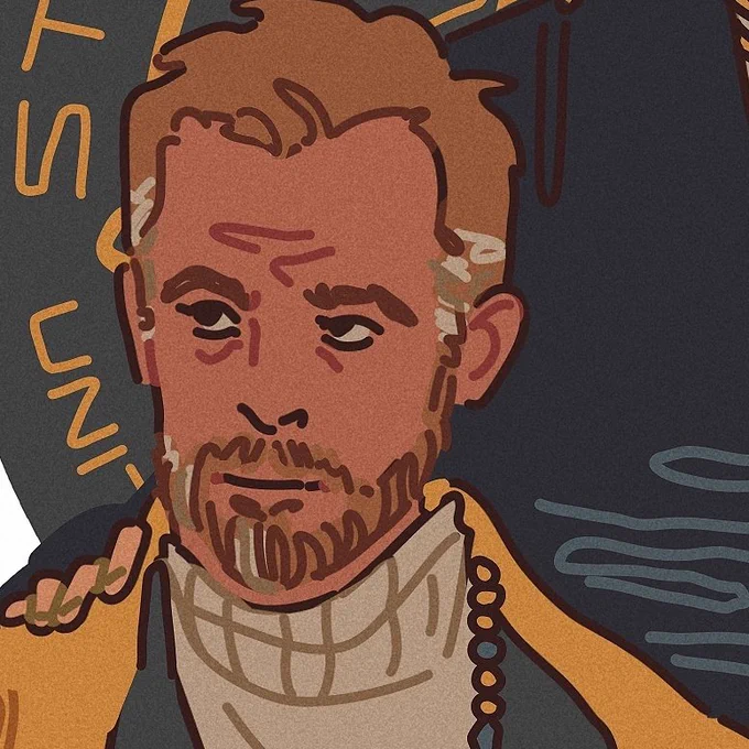 It's so fun to me that I learned to simplify features so they're recognisable even with a few lines 