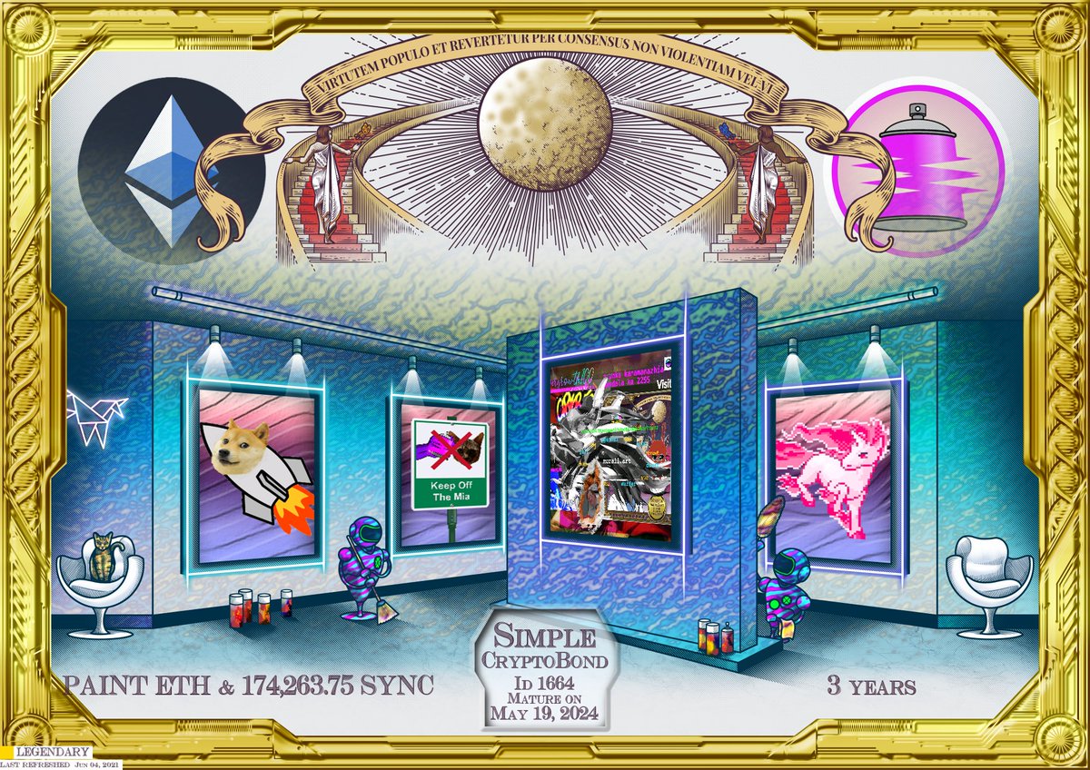 LongboardFamara's tweet photo. @MurAll_art 🧙‍♀️GM🍵

Well done @MurAll_art 🙌

I have still all my $PAINTS since your Airdrop and put them into a cBond for 3 years!  

LEGENDARY cBond 💎🫴💎 @SYNCTOKEN https://t.co/eK0FjkZAki