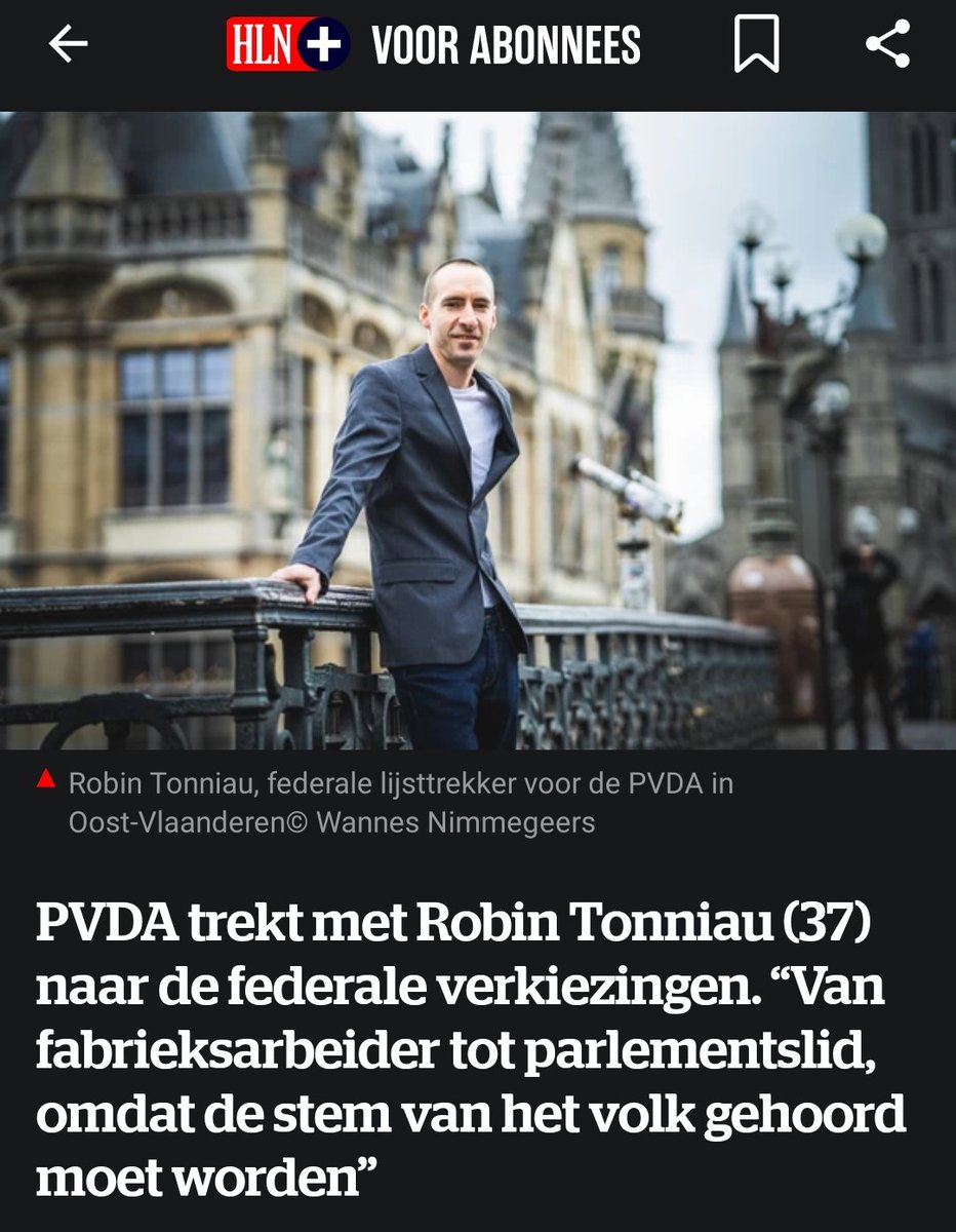 Ik mag het zeggen: ik ben bijzonder fier #lijsttrekker te zijn voor OVL in #2024. " Verwacht van mij geen citaten van Griekse filosofen en Romeinse keizers maar ik zal de werkende klasse citeren in dat parlement."