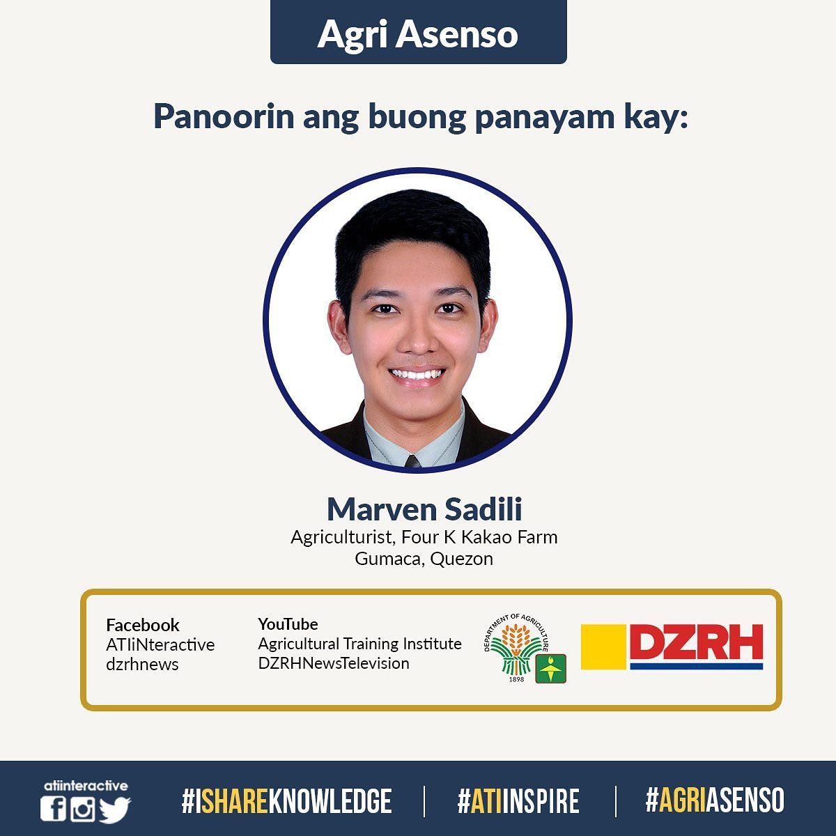 AtiRtc13's tweet image. RT atiinteractive: Mapapanood pa rin ang episode na ito sa aming Facebook page.
I-click lamang ang link na ito: facebook.com/ATIinteractive…  #ATICaraga #ATIinspire #IShareknowledge