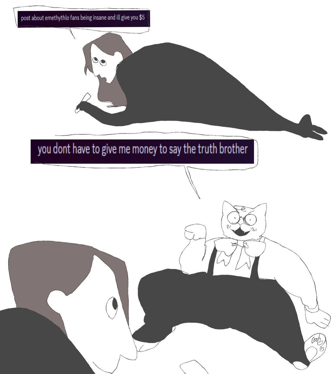 i really enjoy whenever i get the chance to draw moosh and i's ? personas