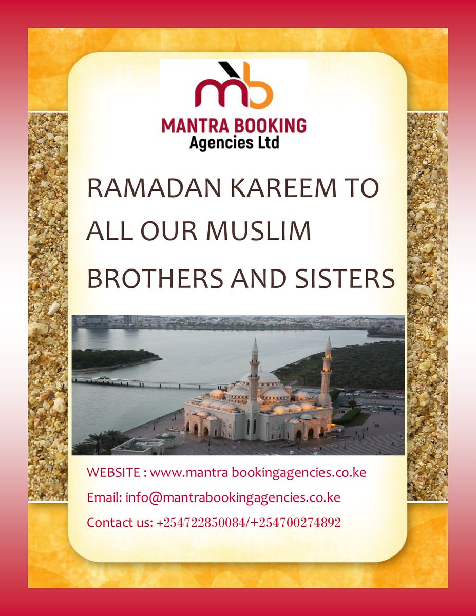 MantraBooking's tweet photo. Ramadan Kareem to all,for all your airport transfers, group transport need, please get in touch with us .we are at your service. https://t.co/nP4YcRTFBe