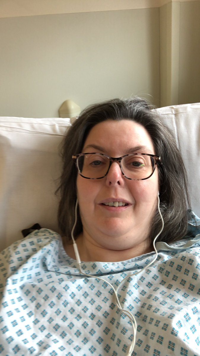 KHumphreys42's tweet photo. Surgery went well yesterday. Today I’ll be up walking and climbing stairs. Who knows they may kick me out today. #NHS @epsom_sthelier https://t.co/wPqAux55km