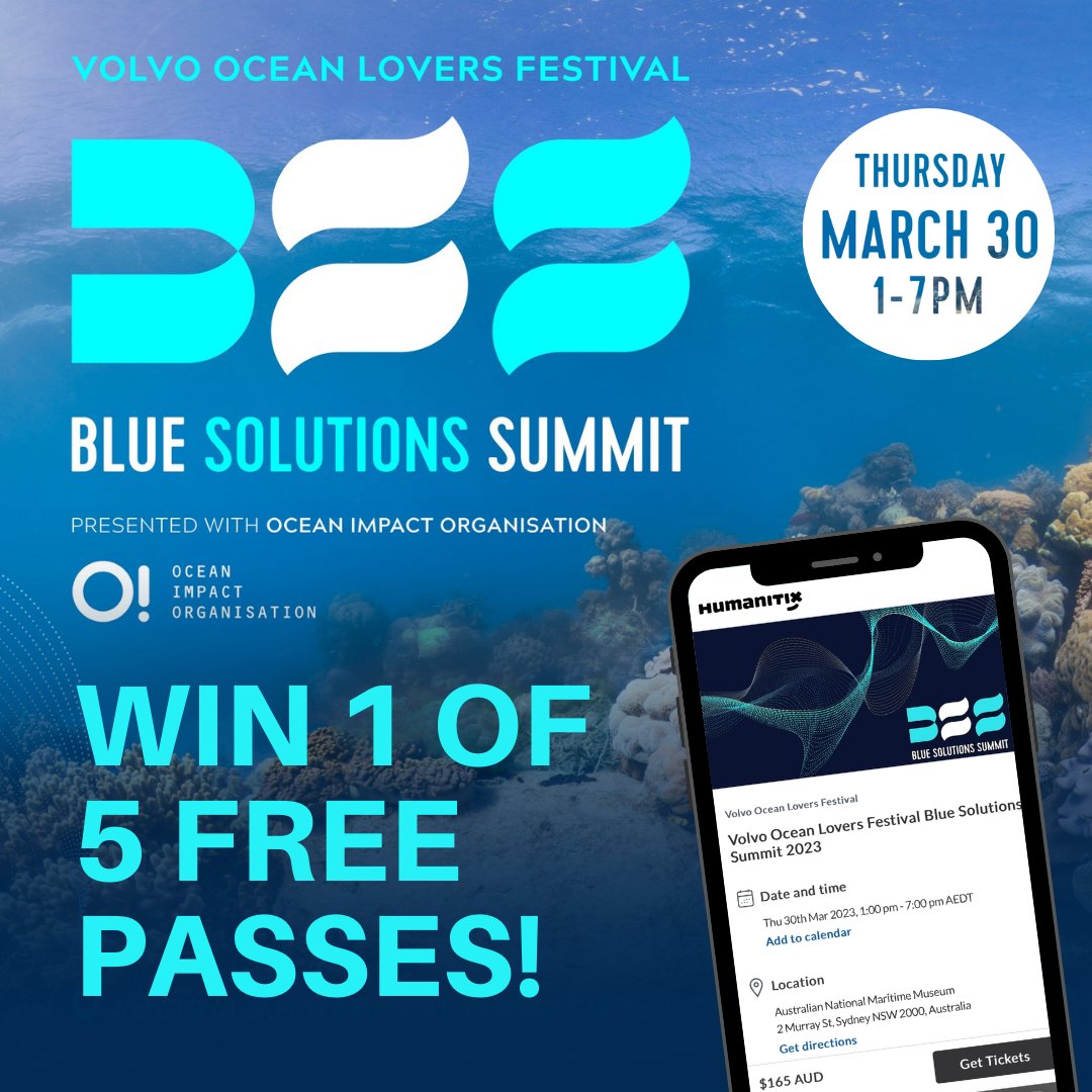 oceanimpactorg's tweet photo. To celebrate OIO sponsoring the #BlueSolutionsSummit at @seamuseum_ next week, we have 5 FREE passes ($165 value) to give away! Email info@ocean-impact.org & tell us in 100 words or less why you think you should be in the room to discuss #BlueSolutions
@OceanloversFest @Minderoo https://t.co/Ql5LaUUxOx