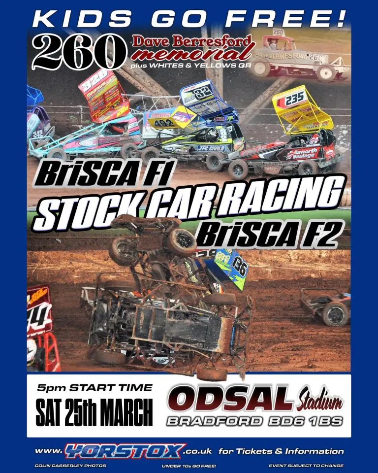 MrsF218's tweet photo. Bradford Saturday night F1s are in the house #DBmemorialfinal #Yorstox https://t.co/PH1nwLxva7