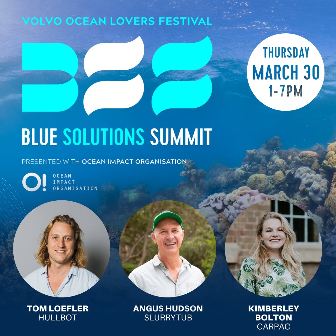 To celebrate OIO sponsoring the #BlueSolutionsSummit at <a href="/seamuseum_/">Australian National Maritime Museum</a> next week, we have 5 FREE passes ($165 value) to give away! Email info@ocean-impact.org &amp; tell us in 100 words or less why you think you should be in the room to discuss #BlueSolutions
<a href="/OceanloversFest/">Ocean Lovers Festival</a> @Minderoo
