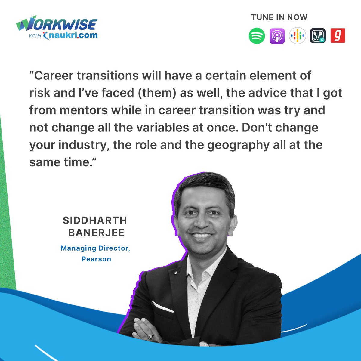 Career transitions can be risky, keep an open mind and stay proactive in searching for a new role that aligns with your goals and values.

Workwise with Naukri is a podcast from Naukri.com and produced by WYN Studio.

#business #experience #career #podcast #help