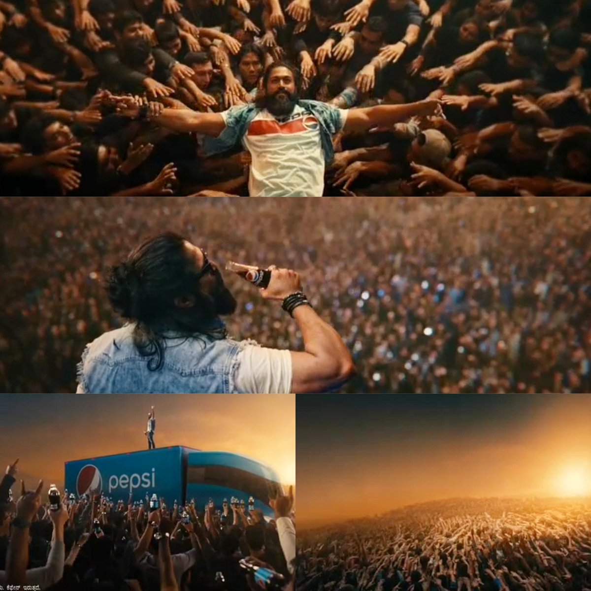 NavIrodheHeege's tweet photo. Believe me, these visuals
is just for an ad. 
Our Hero just doesn't compromise with the quality of a product 🙇‍♂️

Now imagine how the output of #Yash19 would be and how he's preparing for it. https://t.co/0Lot73PD8g