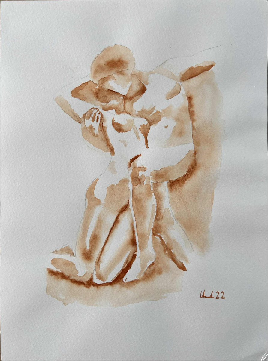 Chadificani's tweet photo. Rodin’s eternal springtime in #watercolour
2022

#art #painting #aquarelle https://t.co/A03pkd3K2v