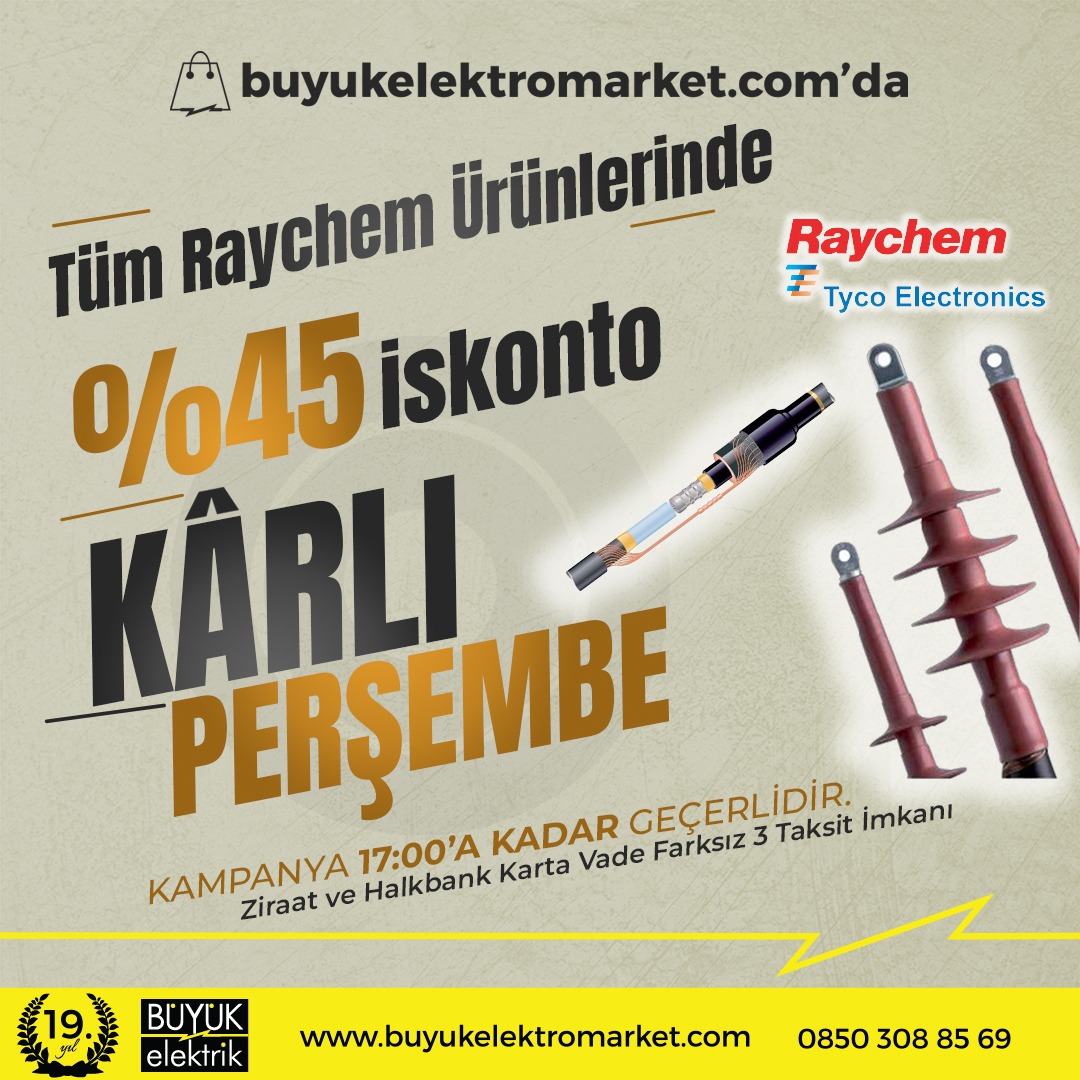 buyukelektrik's tweet photo. KÂRLI PERŞEMBE https://t.co/bUlZbdRVYl'da Tüm Raychem Ürünlerinde %45İskonto Fırsatı Bugün Saat 17:00'a Kadar Geçerlidir.
https://t.co/wakMeVtR05
#raychem #karlıperşembe #indirim #dahilibaşlık #kampanya #ekmuf #kablo #buyukcuma #buyukelektrik #buyukelektromarket #vadefarksız https://t.co/fDfeArM6Ri