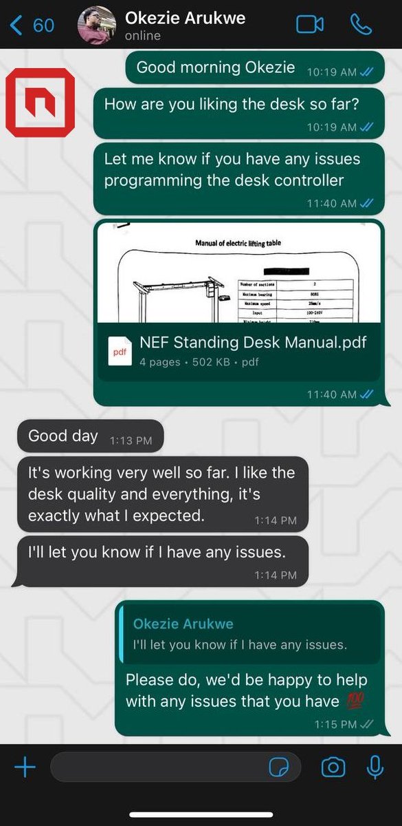 Neftechnologies's tweet photo. Standing Desk review from our client😌🤝
He got exactly what he ordered!!
Why haven't you ordered your gadgets or workspace accessories from us?
#nefsetups #gadgets #reviews #programmers #webdevelopers #Lagos #Nigeria https://t.co/WuSLkTm8lp