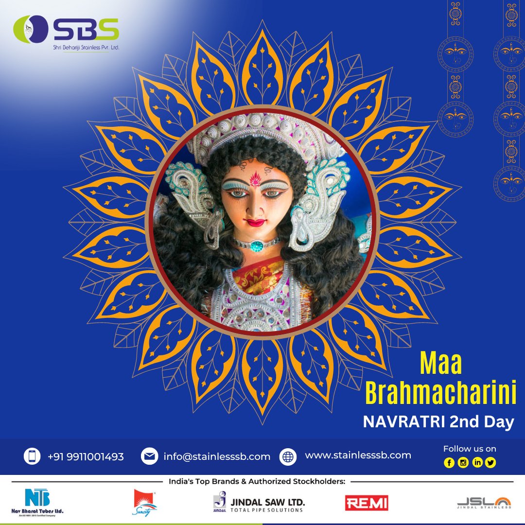 dealonsteel's tweet image. HAPPY NAVRATRI
Maa 
Brahmacharini

PLEASE SHARE YOUR ENQUIRY .
info@stainlesssb.com
stainlesssb.com
+91-9911001493

#stainlesssb #navratri #happynavratri #happynavratri2023 #matarani #jainmatadi #happiness #prosperity #navratrispecial #festive #festival #devimaa