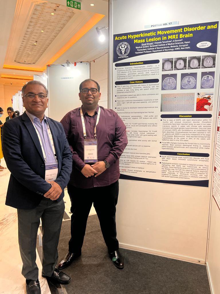 Presented my first poster on the topic SSPE in Aopmc 2023 Kolkata.