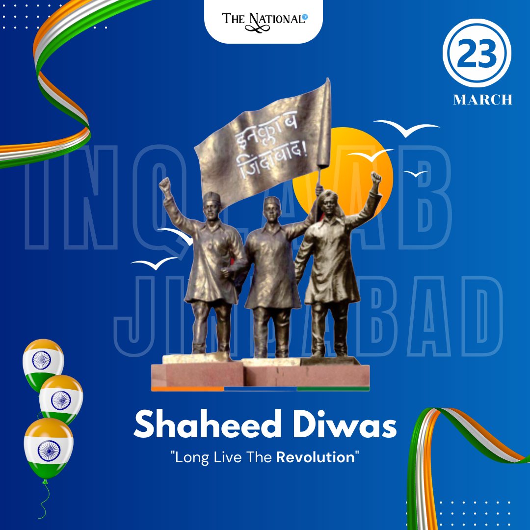 TheNationalTV's tweet photo. Bhagat Singh Rajguru and Sukhdev The Revolutionary Heroes of India
link- https://t.co/n8KhVPM1uM
#SaheedDiwas #BhagatSingh #Rajguru #Sukhdev #rtrending #viralpost #heroes #revolution #independent #independentheroes #thenationaltv #india https://t.co/zSTTy03RHl