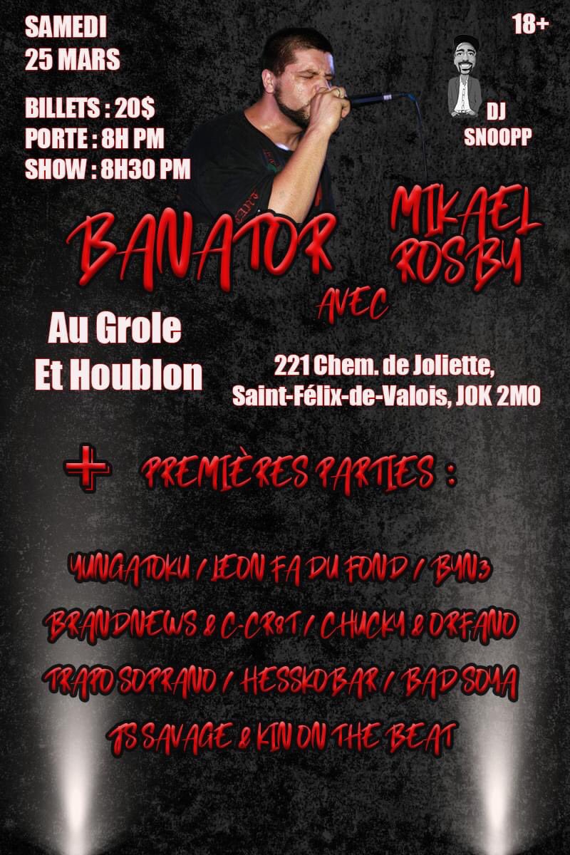 Next big event live from Saint-Félix-de-Valois, QC 📍
@ “Grole et Houblon” 🎶🎤🔥 this Saturday March 25th !! 

➡️ facebook.com/events/s/show-… #Live #Show #NewMusic #NewAlbum #Quebec #Canada #Tour #RoadTrip #Landscape