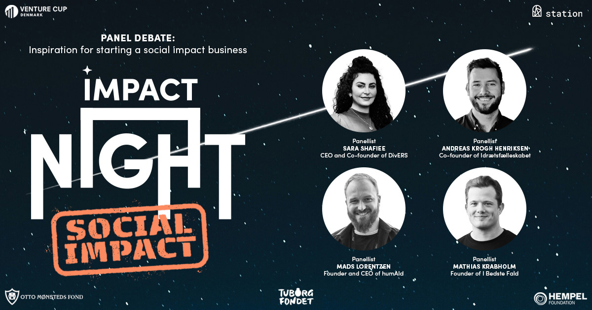 ✨impact NIGHT✨ panel debate: Inspiration for starting a social impact business 🤝🏼

Get your ticket now (limited seats): lnkd.in/e5Qw8Prp

#supportingfounders