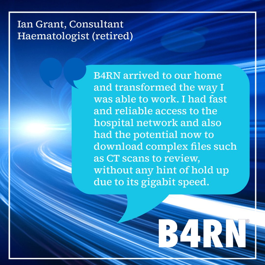 This month's #B4RN Focus is about enabling #remotehealthcare - so much of what is possible depends on fast, reliable connectivity.

Read more here: b4rn.org.uk/about-b4rn/new…