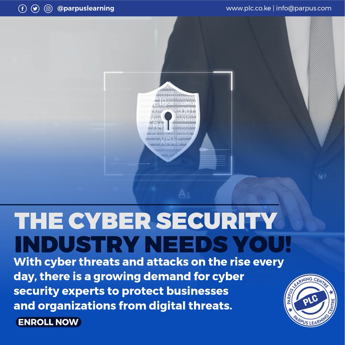 parpuslearning's tweet image. Join the lucrative and challenging world of cyber security! Our comprehensive course equips you with the practical skills and theoretical knowledge needed to excel in this growing field. Enroll today at ow.ly/HzN350NpLPo. 
#ParpusLearning #cybersecurity #highdemandjobs