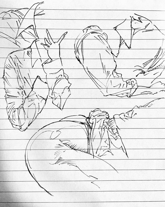 シャーペンで短くてちぎったような線引くの気持ち良い 