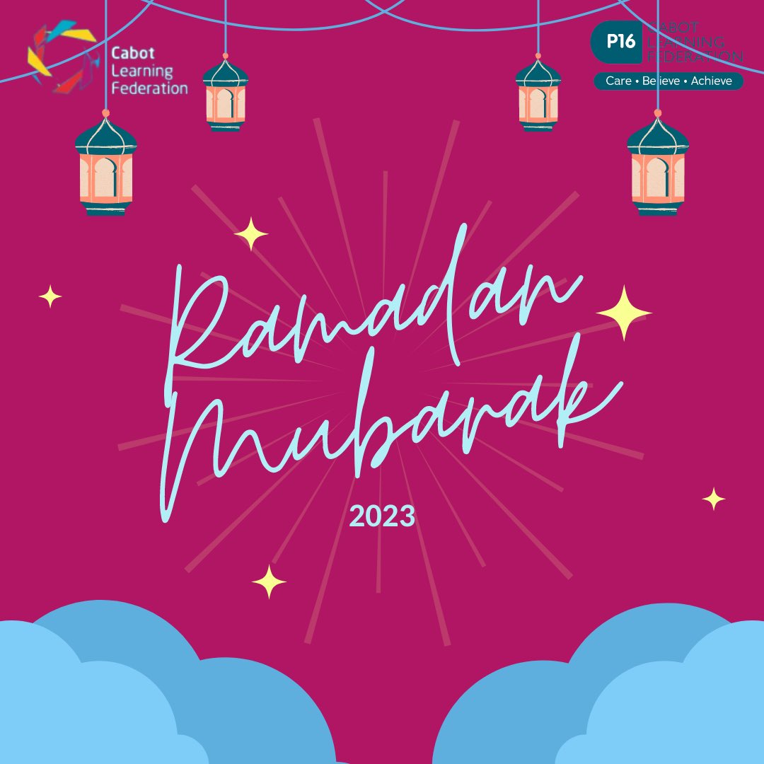 CLFPost16's tweet photo. Ramadan Kareem! 🌙

P16 is wishing everyone a happy and healthy Ramadan. ✨

@Cabotfederation 
#CLFP16 #ramadanmubarak #ramadankareem🌙✨ https://t.co/YtXPAnf35i