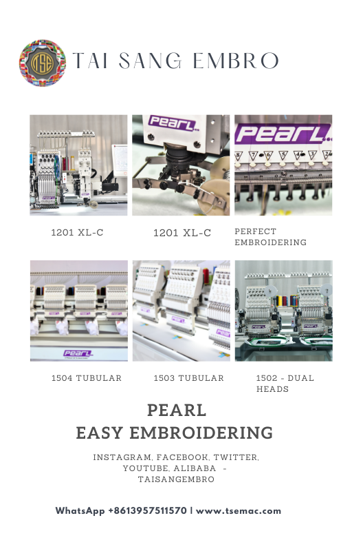 TaisangMKT's tweet photo. PEARL | Embroidery All That Makes Your Business Grow
Think no further – just make all that embroidery that your client ask for and that can make your business grow. Most easy to operate PEARL models.
https://t.co/H0w3rmhOab
#taisang #embrodiery #pearl #tubular #machines #business https://t.co/Io6u9KZSAf