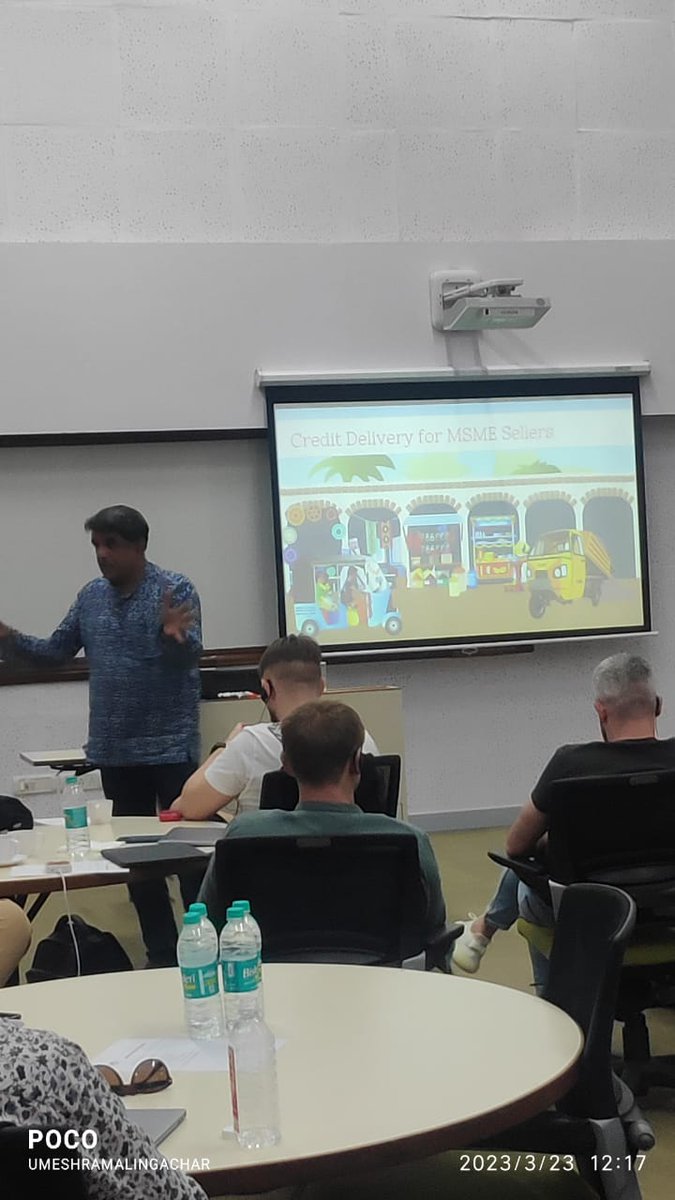 Umeshram's tweet photo. A power packed session with the Prof from IIMB & SK team ... Overflowing insights, stats and stories. India for sure is on a super trajectory 📈 Thank you Prof. Vasanthi Srinivasan and Mr.Sanjay Andaram. #iimb #sk #spicyrocket #aadhar #ocen #upi #ondc #digi #digitalsky #diksha https://t.co/ZSapTxKUHV
