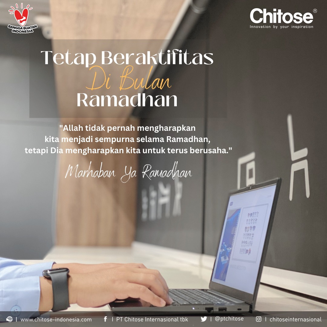 PTChitose's tweet photo. Marhaban Yaa Ramadhan.

Selamat menunaikan ibadah puasa di Bulan Suci Ramadhan, 1444 Hijriah. Mari kita sambut Ramadhan lebih bermakna dengan meningkatkan iman dan takwa, serta tetap semangat di dalam beraktifitas. https://t.co/qfFP6XSHUp