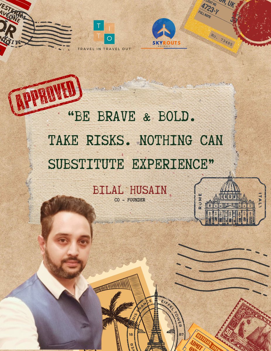 TITO21300546's tweet photo. “Be brave &amp; bOLD. 
Take Risks. Nothing can substitute experience” 
#travelquotes #travel #travelgram #travelphotography #travelquote #wanderlust #traveltheworld #travelblogger #traveling #travelquotestoliveby #quotes #travelinspiration #traveller #quoteoftheday #travelling #insta https://t.co/iUj2W9BW5F
