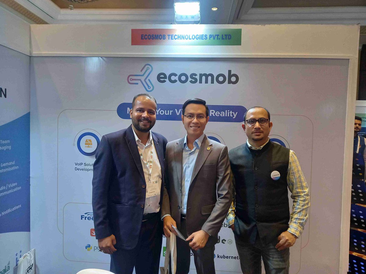 ecosmob's tweet image. Incredible energy at India Telecom 2023, day 1! So many insightful discussions about the ever-evolving telecom industry.
#communicationtechnology #telecommunications #indiatelecom2023 #businesscommunications #Ecosmob #communicationsolutions