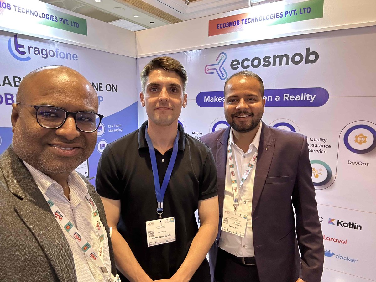 ecosmob's tweet image. Incredible energy at India Telecom 2023, day 1! So many insightful discussions about the ever-evolving telecom industry.
#communicationtechnology #telecommunications #indiatelecom2023 #businesscommunications #Ecosmob #communicationsolutions