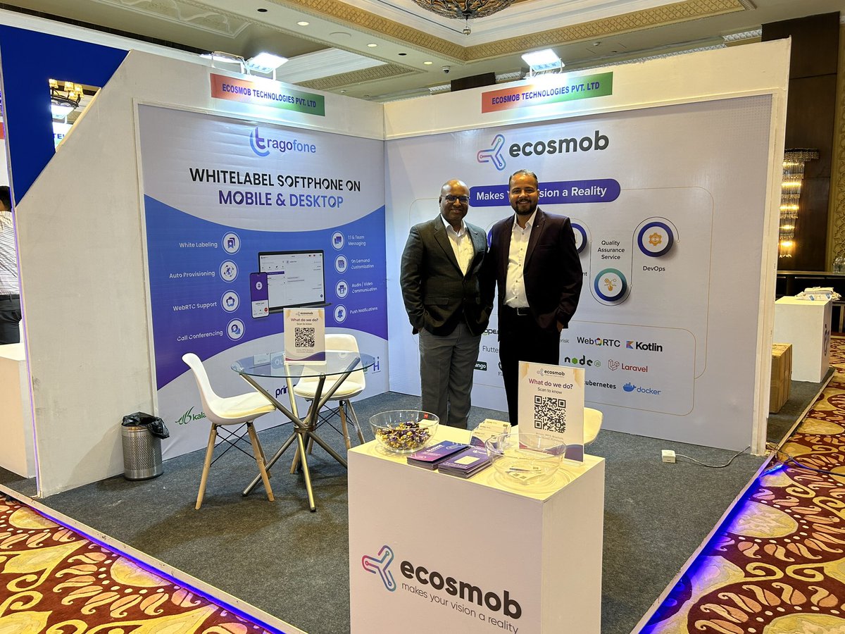 ecosmob's tweet image. Incredible energy at India Telecom 2023, day 1! So many insightful discussions about the ever-evolving telecom industry.
#communicationtechnology #telecommunications #indiatelecom2023 #businesscommunications #Ecosmob #communicationsolutions