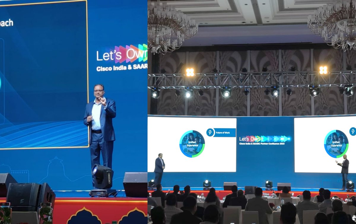 jhubjhubner's tweet photo. Great to join Anand Patil and Raymond van Janse at #CIPC2023 in @Cisco_In yesterday. It was a great show with exciting case studies, discussions, and showcases. A big thank you to everyone who joined us!  #CiscoPartners #LetsOwnIt https://t.co/mFOOXJftBv