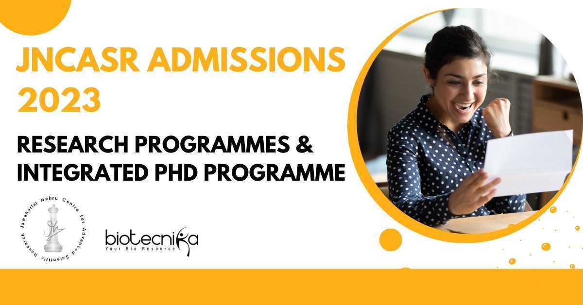 biotecnika's tweet image. 📚 Are you passionate about research? JNCASR Admissions 2023 is now open for research programmes and integrated PhDs. 🚀 Don&apos;t miss out on this exciting opportunity! 
👇
biotecnika.org/2023/03/jncasr…

#JNCASRAdmissions, #ResearchProgrammes, #IntegratedPhD