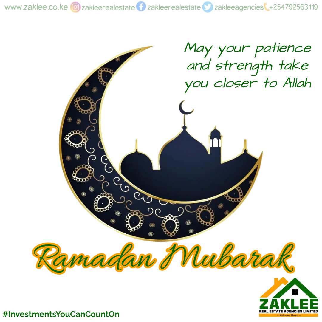 In this holy month of Ramadan, may your heart become kinder, your body more healthy, and your soul at peace.
#Ramadan  #ramadan2023 
#investmentsyoucancounton 
zaklee.co.ke