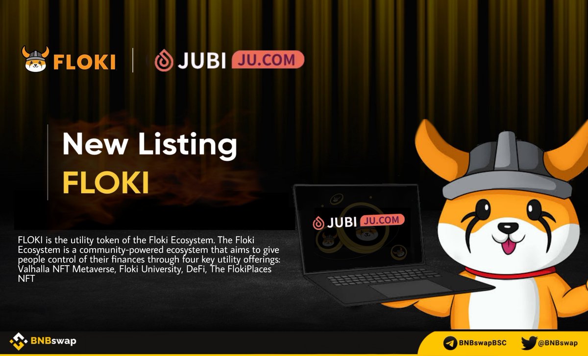 📢 <a href="/RealFlokiInu/">Floki</a> $FLOKI has listed on @JBEXCOM!

🔸 Trading Pair: FLOKI/USDT

FLOKI is the utility token of the Floki ecosystem. Floki has a full ecosystem of #cryptocurrencies for charity, education, payments, #NFT, pledge &amp; #Metaverse gaming

#FlokiInu #FlokiFi #FlokiArmy #BSC